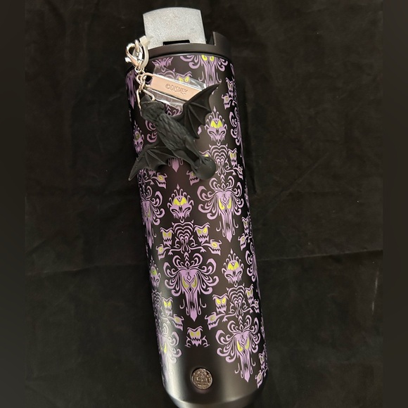 Disney Parks Other - Disney Parks Haunted Mansion Starbucks Travel Tumbler with Bat accessory NWT